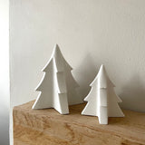 set of 2 christmas tree ornaments