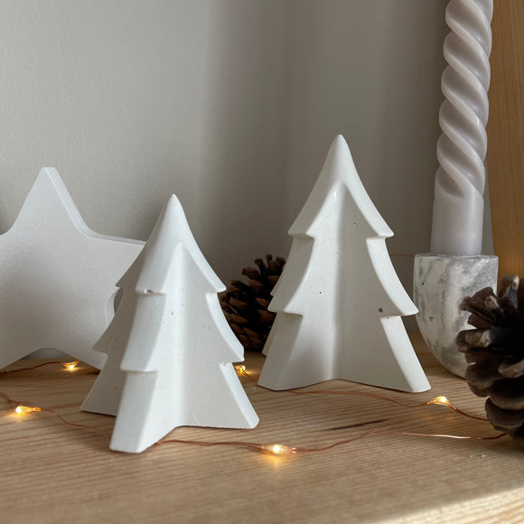 white christmas tree decorations 