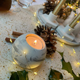 Concrete Sphere Tea Light Holder