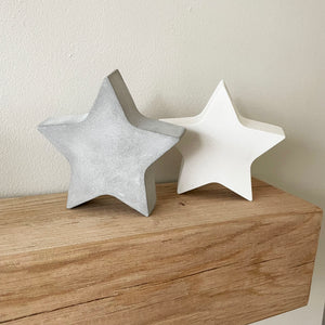 Concrete Star Freestanding Ornament