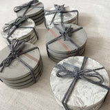 Concrete coaster sets