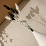 Monochrome bunny tail bouquet