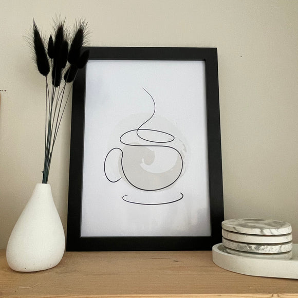 Line Art Mug A4 Print