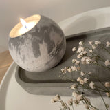 Concrete Sphere Tea Light Holder