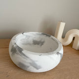 Marble concrete bowl