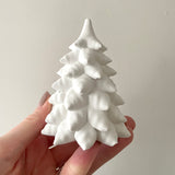 winter wonderland christmas tree decoration held in hand 